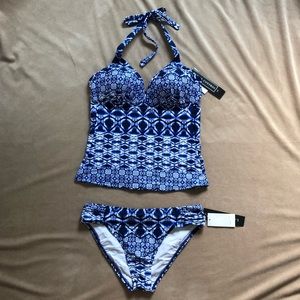 La Blanca Tankini Tangier Blue Print